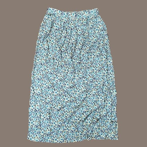 Vintage Floral Skirt with Pockets // Cottagecore western midi summer - Picture 1 of 5